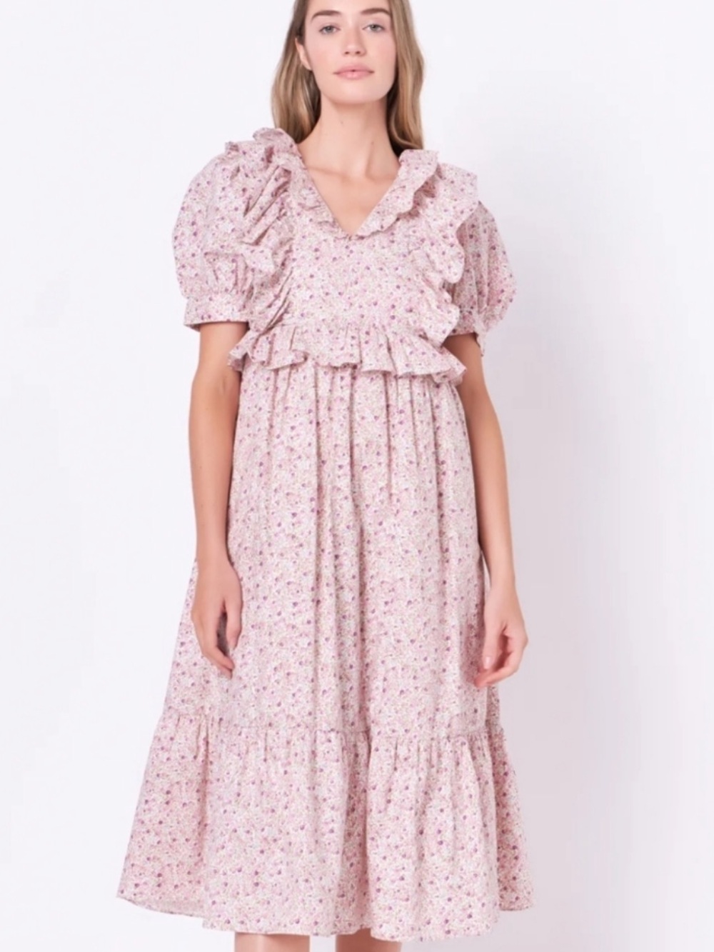 English Factory Praire Floral Praire Dress Sz S
